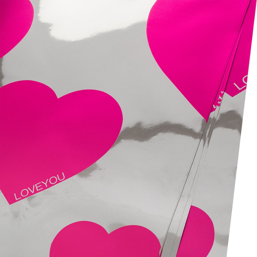 ЛИСТ МЕТАЛЛ СЕРДЦЕ 58*58/20шт ФУКСИЯ