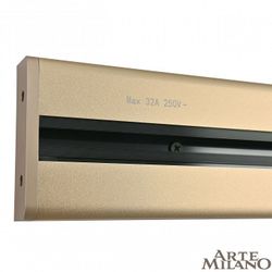 Трек накладной Arte Milano Am-track-sockets 385205TOB/50 Gold