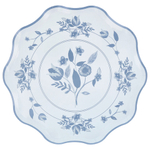 Тарелки пастельные большие "Винтаж с растительным орнаментом" 8 шт.