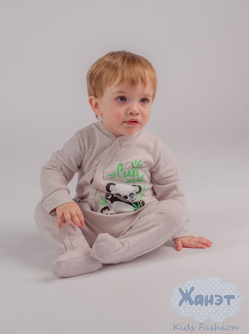 Комбинезон с печатью "Панда-Беби"
