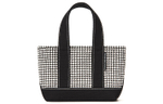 Alexander Wang Cruiser Crystal Glass With Cotton Tote Bag, Shopping Bag, Handbag Mini Women"s Black/White
