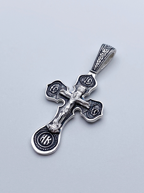 Крест из серебра/Чернение