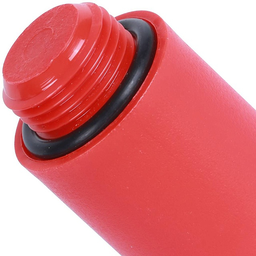 Заглушка с наружной резьбой STOUT - 1/2" (пластиковая, с самоуплотнением, цвет красный)