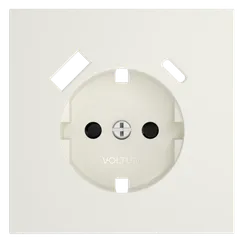 Накладка для розетки с заземлением и защитными шторками, с USB A+C, S70 (хлопок)