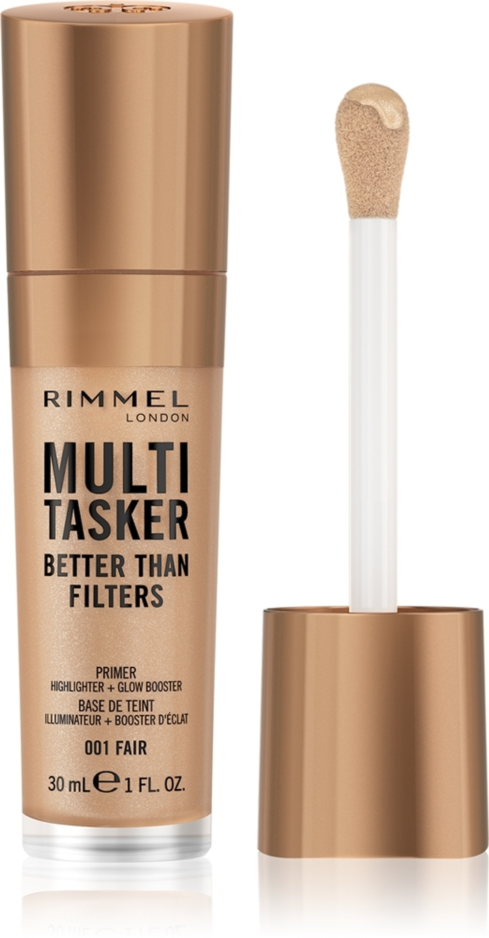 Rimmel Multi-Tasker Better Than Filters - Осветляющая основа для выравнивания тона кожи, 30 ml