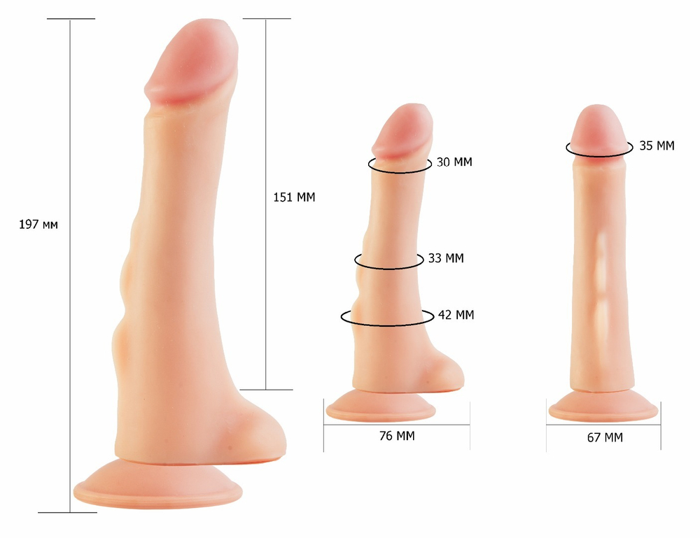Фаллоимитатор REAL Standard 19,7см Ø 3,3см