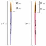 Кисти СИНТЕТИКА набор 5 шт. (круглые № 1, 2, 3, 4, 5), блистер, BRAUBERG KIDS, 201076