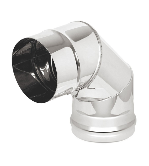 Дым колено 90* д.120мм нерж 0,5мм