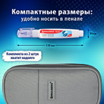 Ручка-корректор 10 мл упаковка комплект 2 штуки BRAUBERG CLASSIC (15 штук в упаковке)