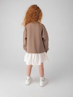 Платье с хлопковой юбкой "Кокос"