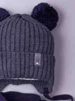 Шапка детская осенняя и шарф с ушками