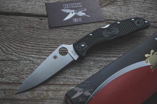 Складной нож Spyderco Endura C10PGRE c клинком из стали ZDP-189, рукоять FRN