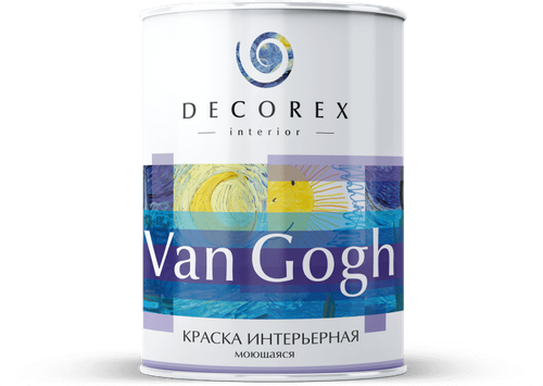КРАСКА ИНТЕРЬЕРНАЯ DECOREX VAN GOGH МОЮЩАЯСЯ БАЗА А В 1КГ