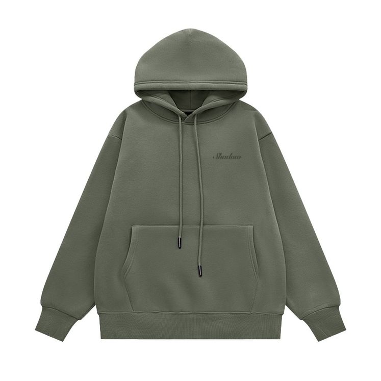 Худи SHADOW Classic Logo, хаки, утеп.