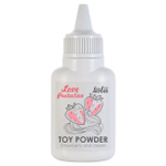 Пудра для игрушек ароматизированная Love Protection Клубника со сливками 15 гр (Цвет: белый)