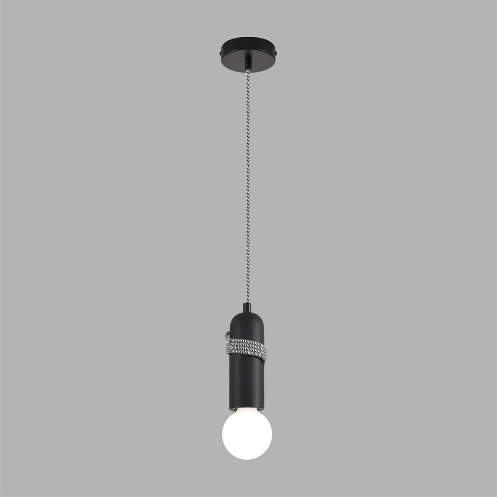 8364/1A ECO LN26 330 черный, металл/бетон Подвес E27 LED 10W 220V TESLA