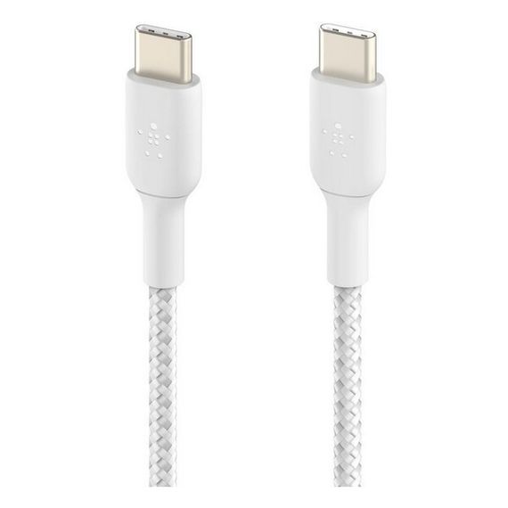 Кабель Belkin BoostCharge Braided USB-C - USB-C 1 м (CAB004bt1MWH) White