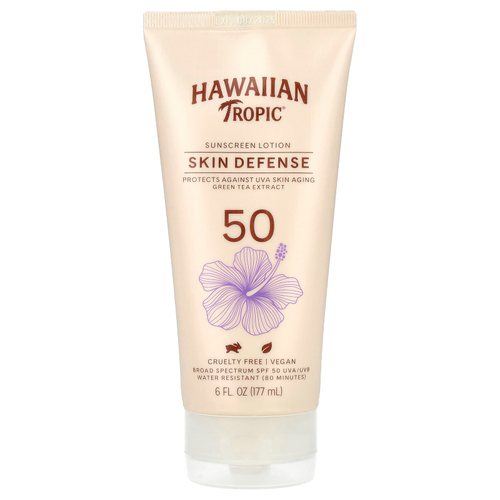 Hawaiian Tropic, Солнцезащитный лосьон для защиты кожи, SPF 50, 177 мл (6 жидк. унц.)