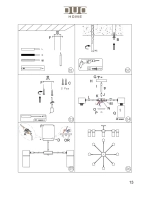 Люстра потолочная E14*8*40W черный