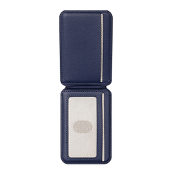 Магнитная подставка картхолдер синего цвета от Dux Ducis, серия Neva Series Magnetic Wallet Stand