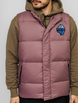 Жилет "НОХО" утеплённый, унисекс, цвет "Лиловая дымка"