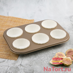 Форма для выпечки с антипригарным покрытием, 6 ячеек