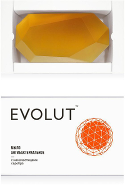 Evolut мыло антибактериальное для лица и тела с наночастицами серебра 95 г