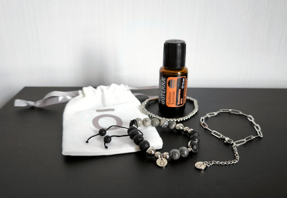 Набор doTERRA «Формула лета» комплект из трех браслетов + смесь «Бесконечное лето», 15 мл