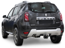 Фаркоп под квадрат c электрикой Smart для Renault Kaptur (Рено Каптур) 2016-2020 2020-н.в., шар E, 1200/75 кг, F.4711.002