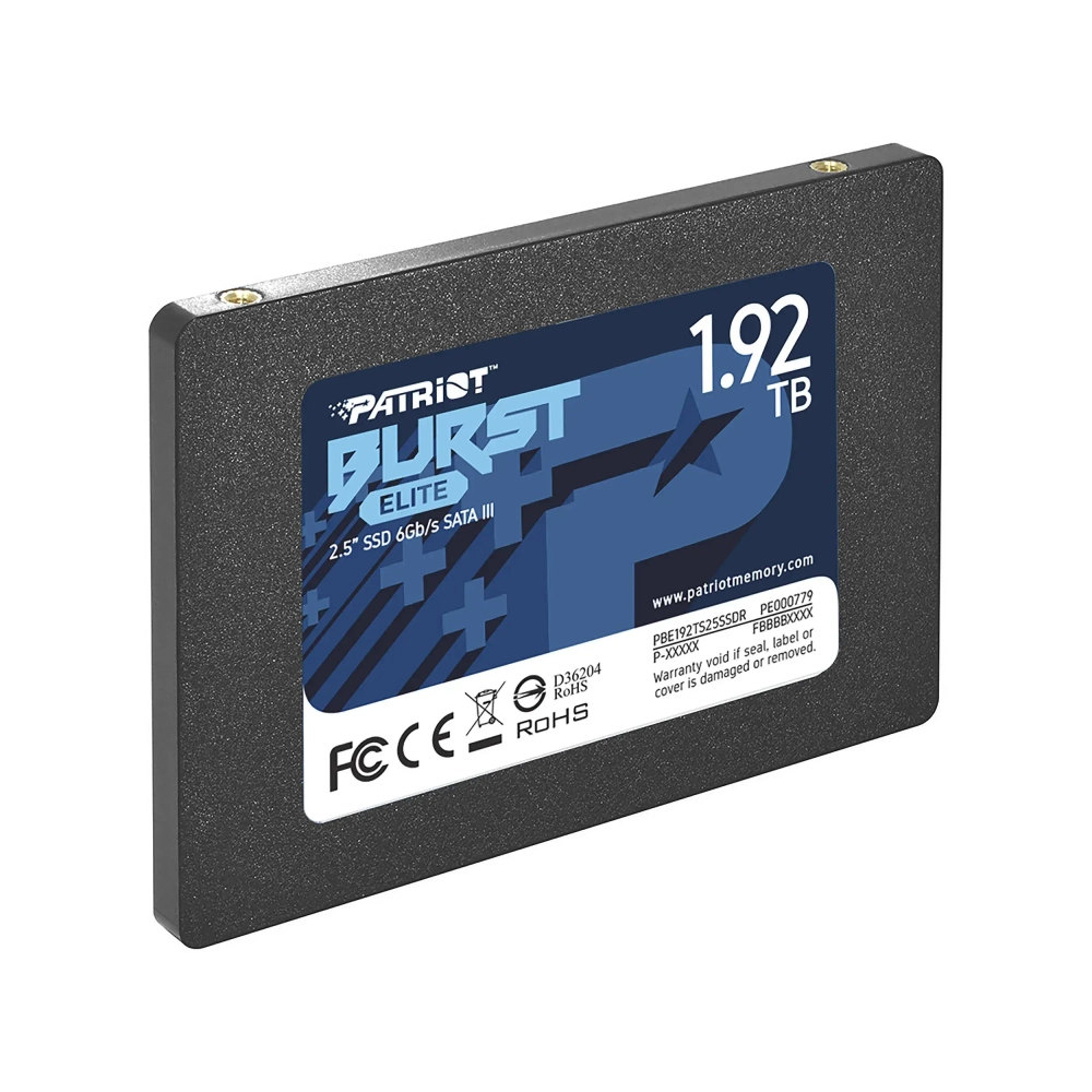 Твердотельный накопитель SSD 1920 Gb SATA 6Gb/s Patriot Burst Elite PBE192TS25SSDR 2.5" 3D QLC