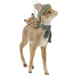 GAEM Украшение новогоднее "Олень", L6,5 W2,5 H9 см, 2в.