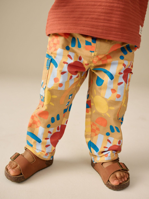 Брюки для мальчика Next E82-341, Желтый