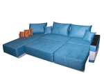 Угловой диван с трансформером и накладкой "Карден 1М"