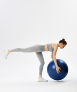 Фитбол GB-108 антивзрыв, 1200 гр, темно-синий, 75 см