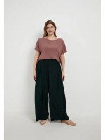 Брюки широкие со складками