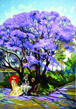 "В саду"-12979 канва с рисунком