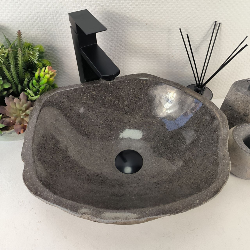 Раковина из речного камня RS-65436 42*37*14 0856
