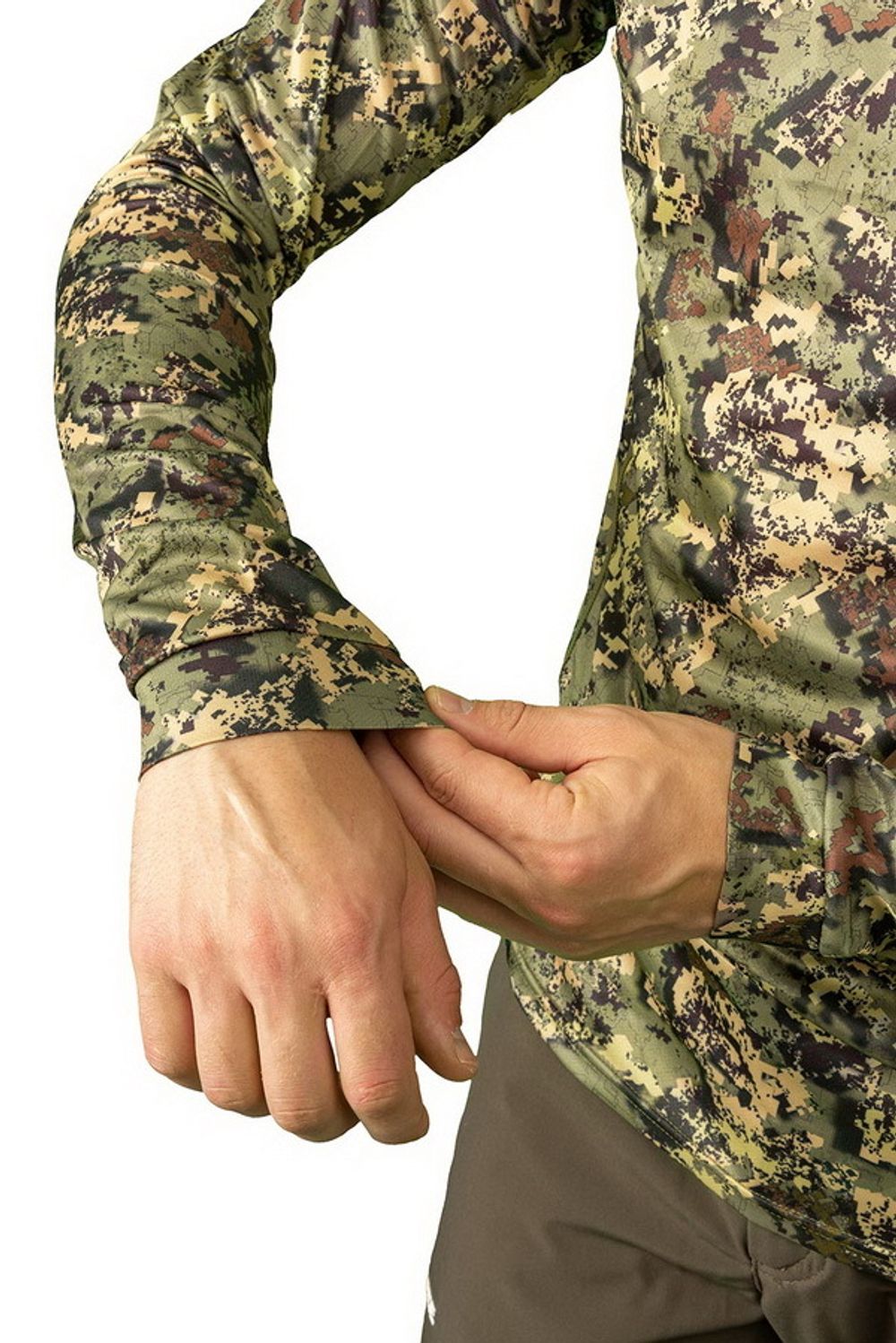 Лонгслив с капюшоном Pride Ocelot (зеленый лес)