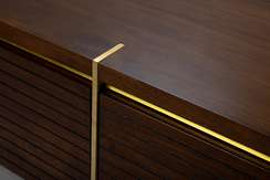 Консоль Malibu, 150х85 см, шпон американского ореха