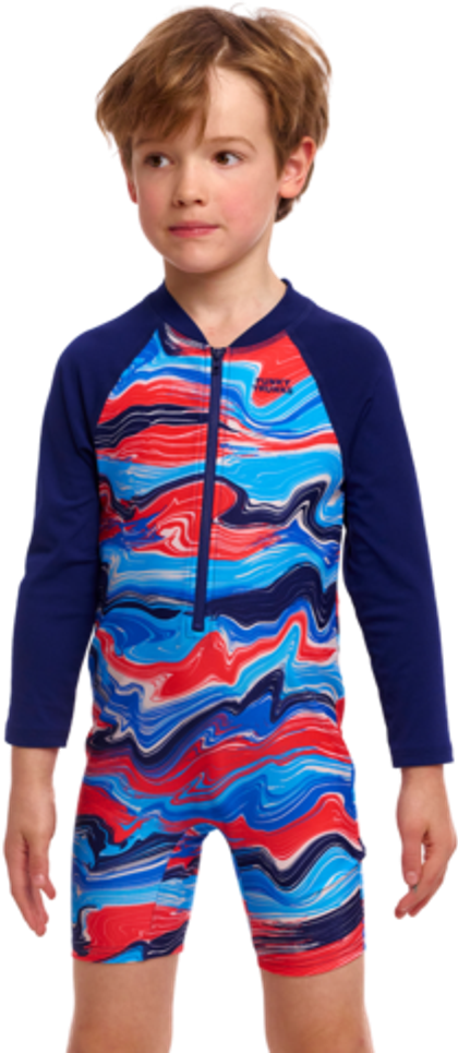 Лонгслив FUNKY TRUNKS Toddler Boys Wave Craze