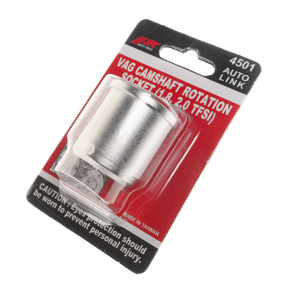JTC-4501 - Приспособление для проворачивания распредвала (VAG) JTC - 
Используется для поворота и удержания впускного распределительного вала при регулировке ГРМ.
Применение: 4-цилиндровые двигатели 1.8 и 2.0 4V TFSI:

 AUDI: А4 2008-, А5 Cabriolet 2009-, А5 Coupe 2008-, 05 2008-, АЗ 2012-.
SEAT: Alhambra 2011-, Ехео 2009-, Altea 2009-, Lеоп 2009-, Altea XL 2009-, Altea Freetrack 2009-.


Оригинальный номер (VM): Т40266.