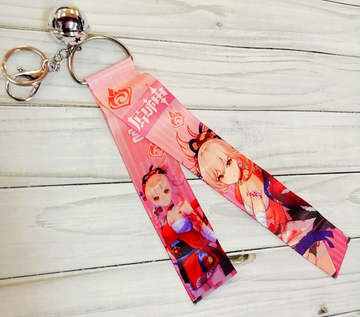 Тканевые брелоки с бубенчиками аниме игра "Геншин Импакт" - Ёимия