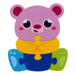 Развивающая игрушка деревянная Пазл животные мал, C-41877