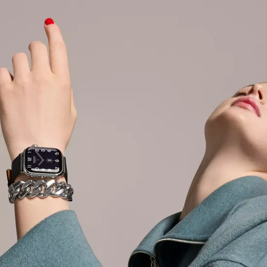 Apple Watch Hermès Series 9 Double Tour 41 мм Attelage
