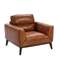 Кресло Angel Cerda KF1016-1P, коричневая кожа