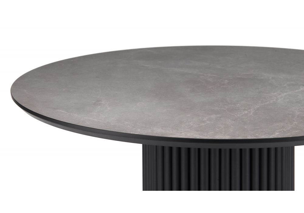 Керамический стол Woodville Барел 110 dolmen cris sahara, черный