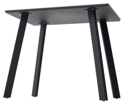 Стол ТИК ТАК 90  PANDORA LIGHT, керамика / Черный каркас М-City