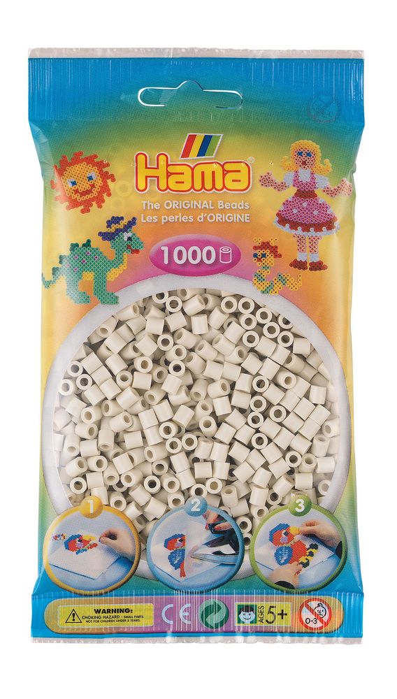 Hama Бусинки для термомозаики Midi слоновая кость, 1000 шт. (207-77)