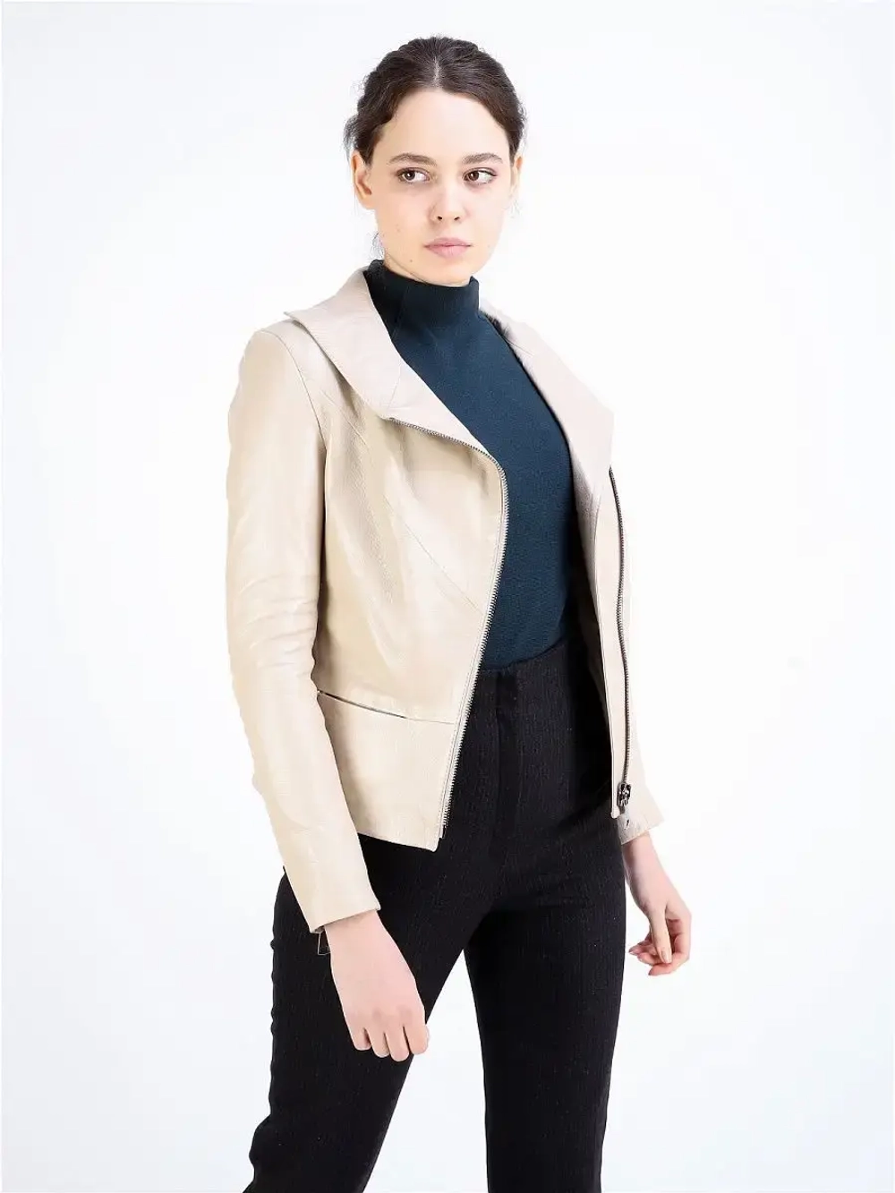 Косуха кожаная куртка женская Турция