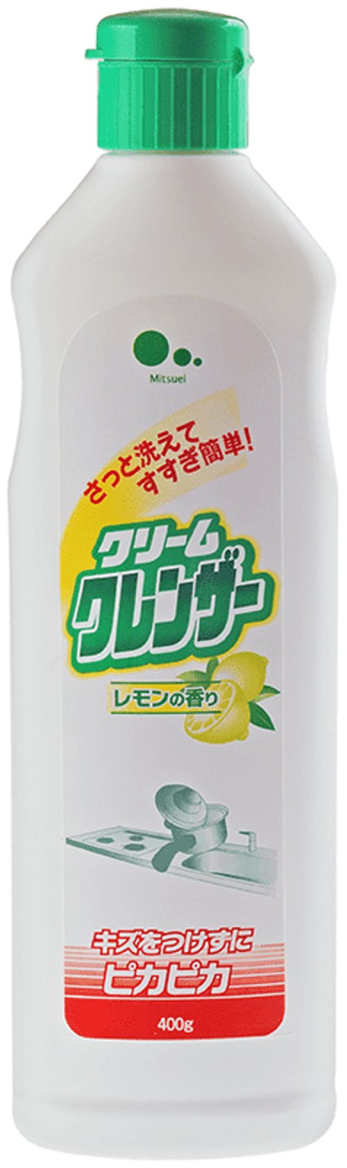 "MITSUEI" Крем для очищения поверхностей без царапин с ароматом лимона, 400 гр